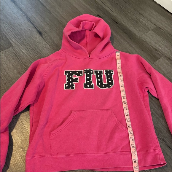 Vintage Jansport Pink Sweatshirt Hoodie FIU - Picture 3 of 8